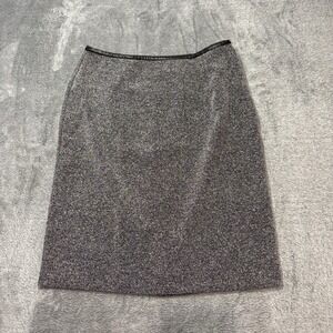 AGB Eye California Tweed Career‎ Skirt Womens 12 Gray Black Lined Office